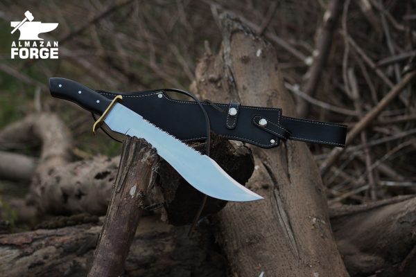 Almazan Custom handmade survival knife stainless steel made with Micarta Handle by Almazan Forge