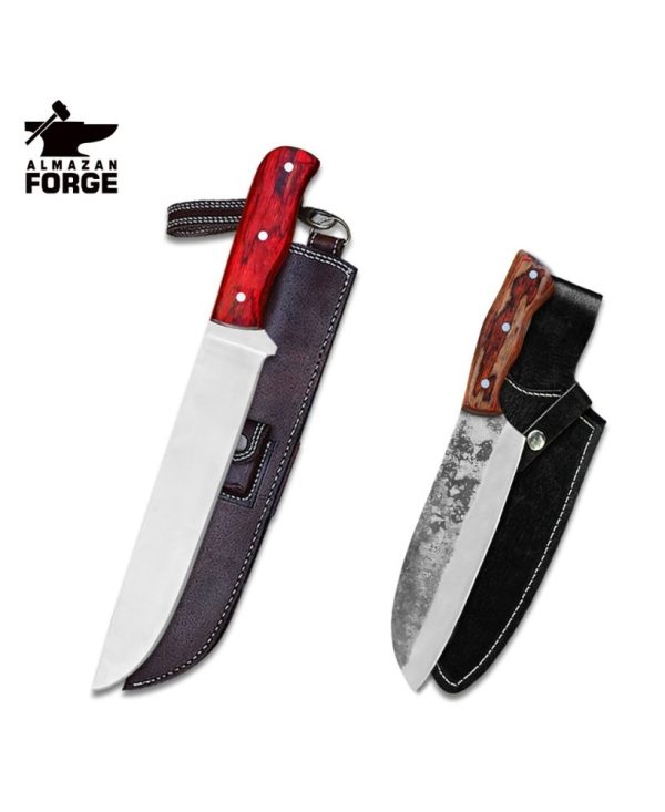 Explore the Outdoors: Premium Bushcraft & Kitchen Knife in One Set!